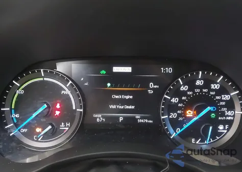 2020 Toyota Highlander Hybrid Xle из США, поврежденный, VIN 5TDHBRCHXLS002018